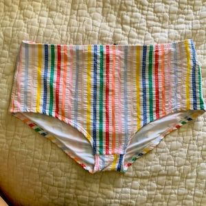 J Crew Seersucker Bikini bottom